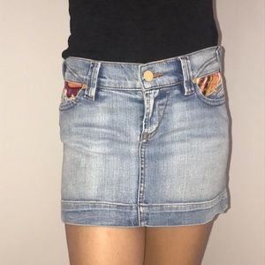 Allen B mini denim skirt size 26 stretchy